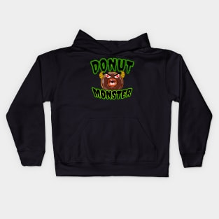 Donut Monster Halloween Shirt Kids Hoodie